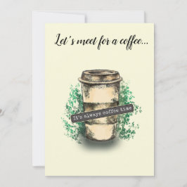 Convite It's always coffee time