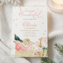 Convite It's The Most Onederful Time of the Year Birthday