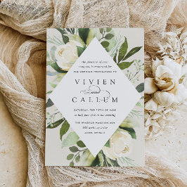 Convite Ivory Bloom | Armamento Geométrico Floral