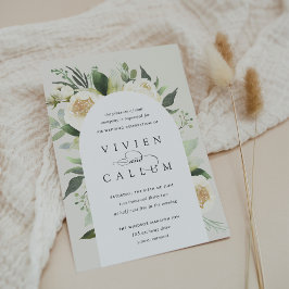 Convite Ivory Bloom | Casamento por arco floril