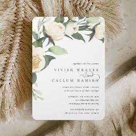 Convite Ivory Bloom | Watercolor Floral Wedding