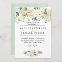 Ivory Floral Rosas Greenery Caserna