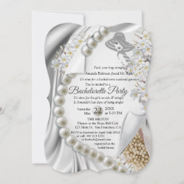 Convite Ivory,Verde,Azul,Seda Dourada e Chá de panela de P