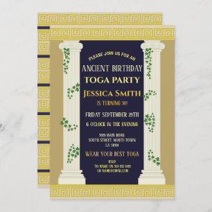 Convite Ivy Festa de aniversário Romana