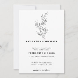 Convite Ivy Floral Fall Boho Indie Clara Botânica