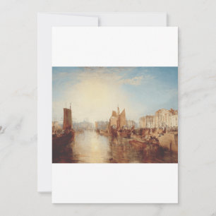 Convite J.M.W. Turner: Porto de Dieppe Arte Romântica Refi