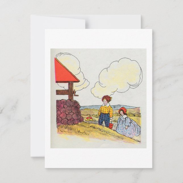 Convite Jack e Jill subiram a colina (Frente)