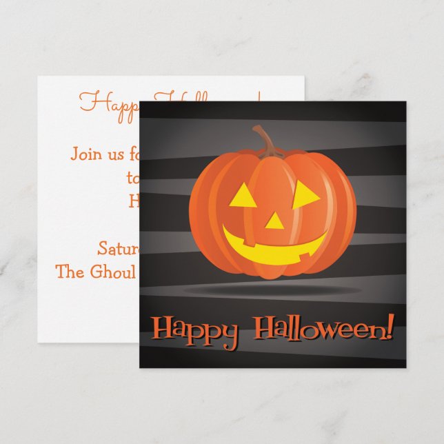 Convite Jack O'Lanterns! (Frente/Verso)