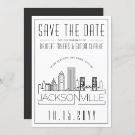 Convite Jacksonville Wedding | Skyline Salvar a Data