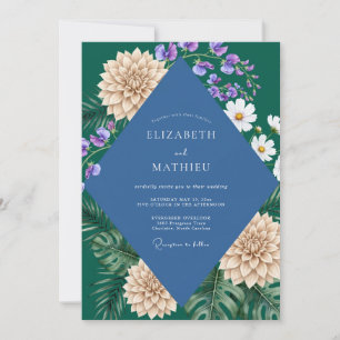 Convite Jade Slate Monstera Eucalipto Casamento