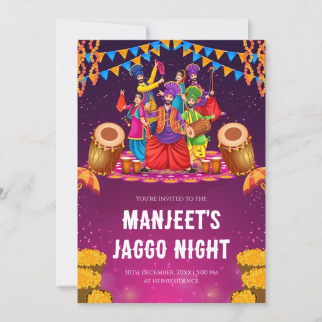 Convite Jago cartões Jaggo, Jaggo convida (Frente)