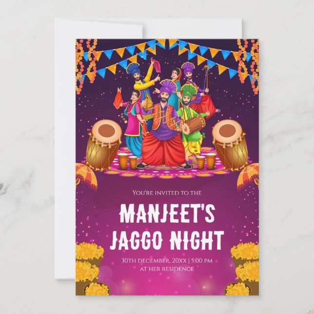 Convite Jago cartões Jaggo, Jaggo convida (Frente)