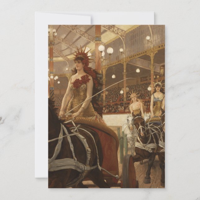 Convite James Tissot - Senhoras das carruagens (Ces Dames  (Frente)