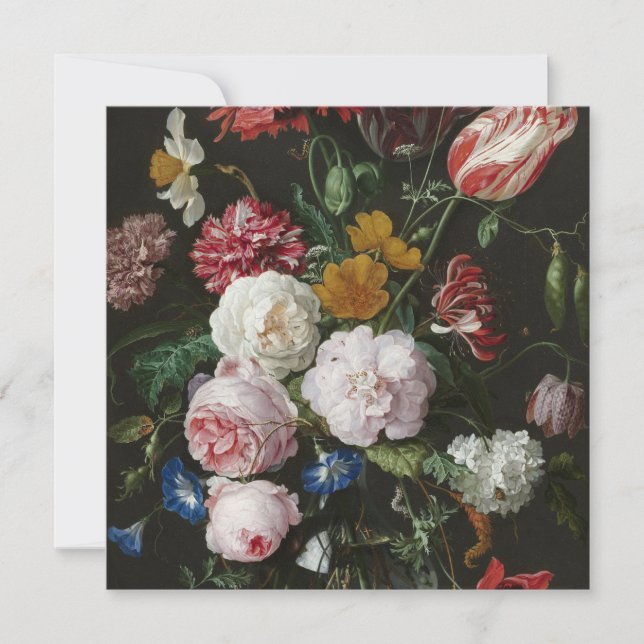 Convite Jan Davidsz. De Heem - Vida Estática Com Flores (Frente)