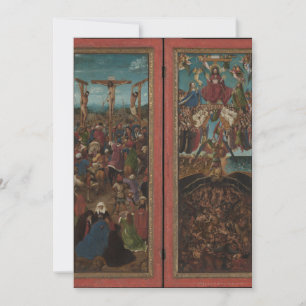 Convite Jan van Eyck - Crucificação e Juízo Final