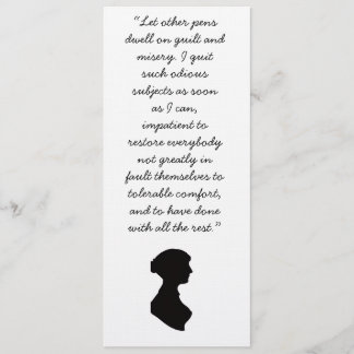 Convite Jane Austen quote on writing