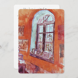 Convite Janela do Estúdio de Vincent van Gogh no Asilo