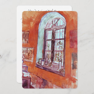 Convite Janela do Estúdio de Vincent van Gogh no Asilo