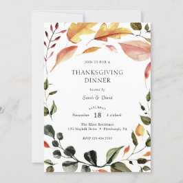 Convite Janta de Ação de Graças