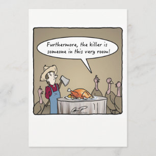 Convite Janta de Ação de Graças: Assassino da Turquia!