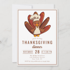Convite Janta de Ação de Graças Chef Turco