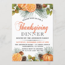 Janta de Ação de Graças da Rustic Fall Pumpkin