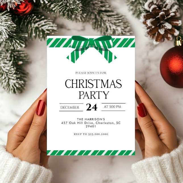 Convite Janta de Natal sobre Férias do Arco Verde (Criador carregado)