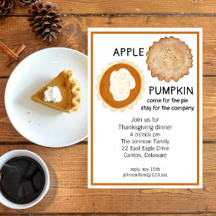 Convite Janta e empate de Ação de Graças