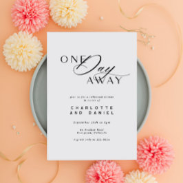 Convite Janta Elegante De Ensaio De Casamento Um Dia Longe