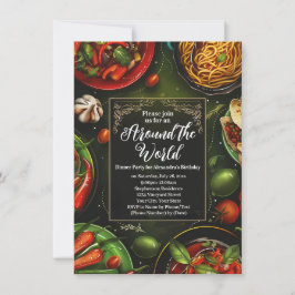 Convite Jantar ao Redor do Mundo - Tour de Prova de Comida