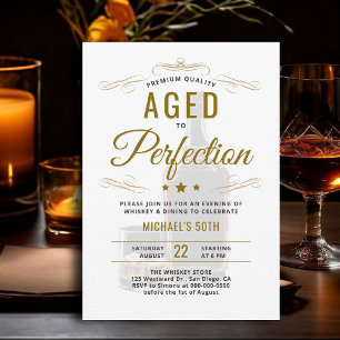 Convite Jantar com Uísque Envelhecido à Perfeição 50º Aniv