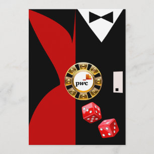 Convite Jantar Dançante PwC Casino Royale Vegas Swank