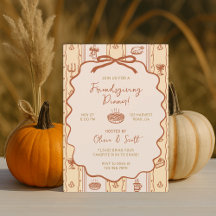 Jantar de Ação de Graças entre Amigos Desenho à Mã