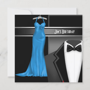 Convite Jantar de Aniversário com Traje a Rigor