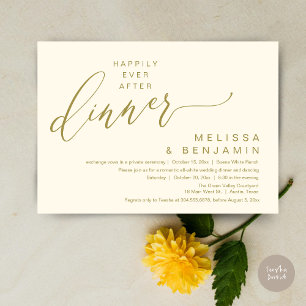 Convite Jantar de Casamento Romântico Festa Felizes para S