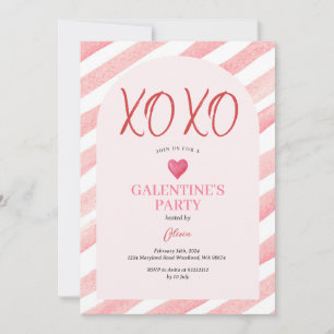 Convite Jantar de Dia dos Namorados Galentine's Rosa Arco 