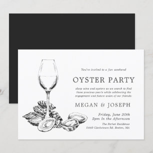 Convite Jantar de Engajamento Oyster Pearl