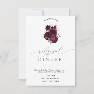 Convite Jantar de Ensaio das Rosas de Borgonha