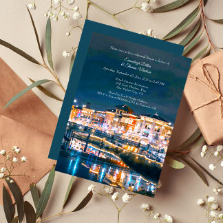 Convite Jantar de Ensaio de Casamento à Beira do Rio Napa