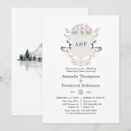 Convite Jantar de ensaio de casamento às margens do lago M