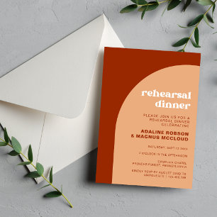 Convite Jantar de Ensaio de Casamento com Arco Boho Chic P
