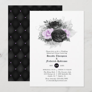 Convite Jantar de Ensaio de Casamento Gótico