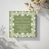 jantar de ensaio de casamento mexicano verde sage