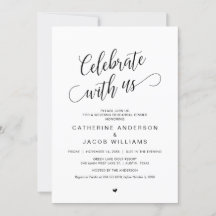 Jantar de Ensaio de Casamento, Simples Elegante Pr