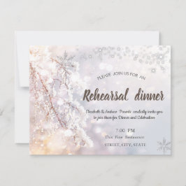 Convite Jantar de Ensaio dos Ramos do Winter Wonderland