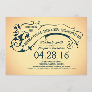 Convite Jantar de ensaio moderno da tipografia & dos