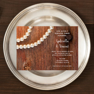 Convite Jantar de ensaio rústico do casamento do celeiro