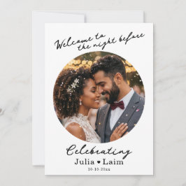 Convite Jantar de Ensaios Casamento Com Foto