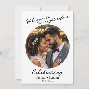 Convite Jantar de Ensaios Casamento Com Foto