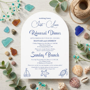 Convite Jantar de Ensaios Chic Just Love e Brunch de Domin